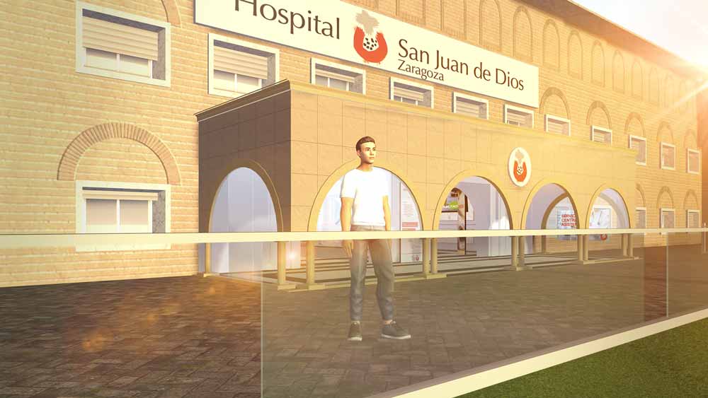 Espacio virtual 3D del hospital San Juan de Dios