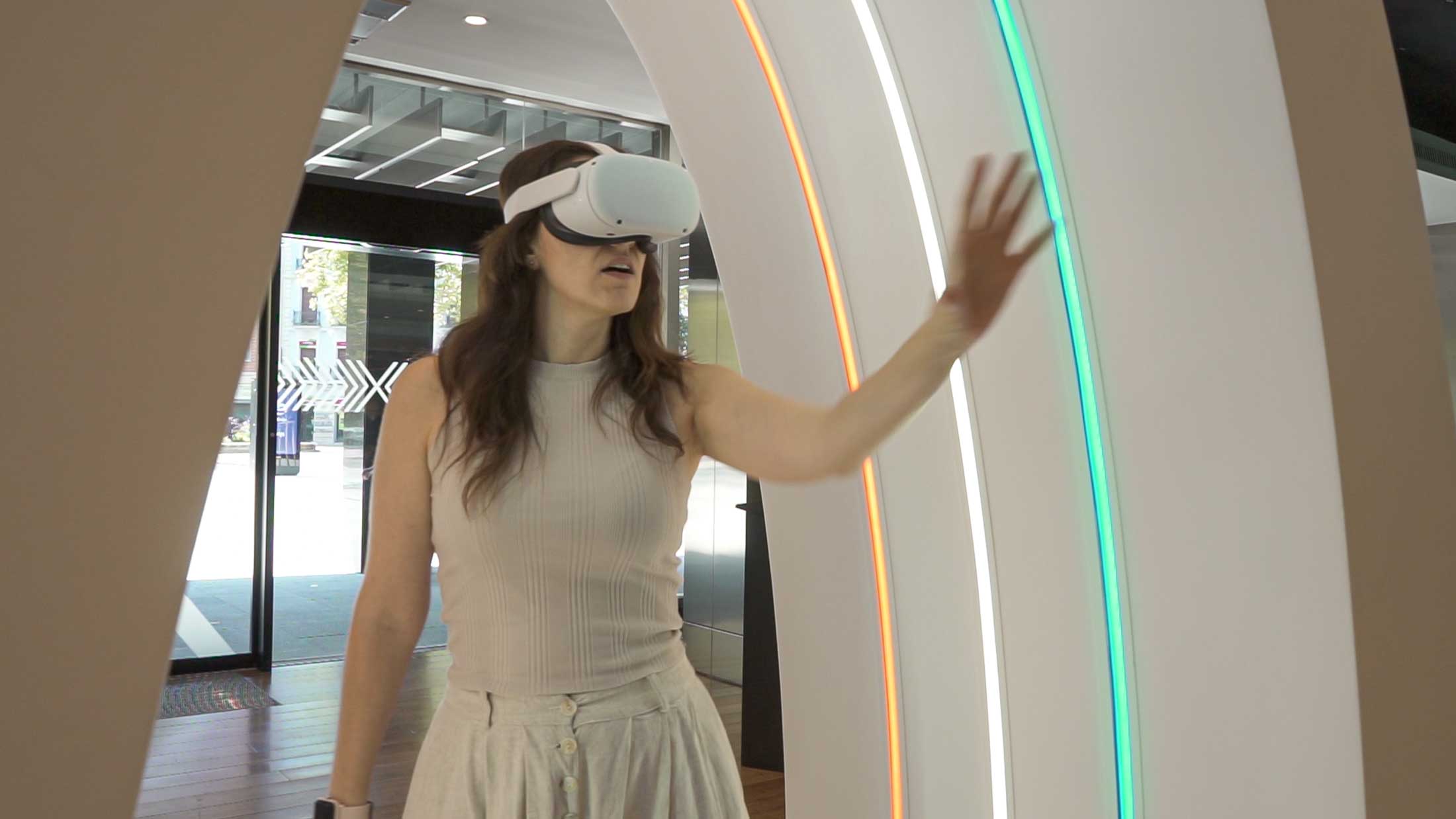 Proyecto phygital de Realidad Virtual realizado para Ibercaja Explora por Imascono