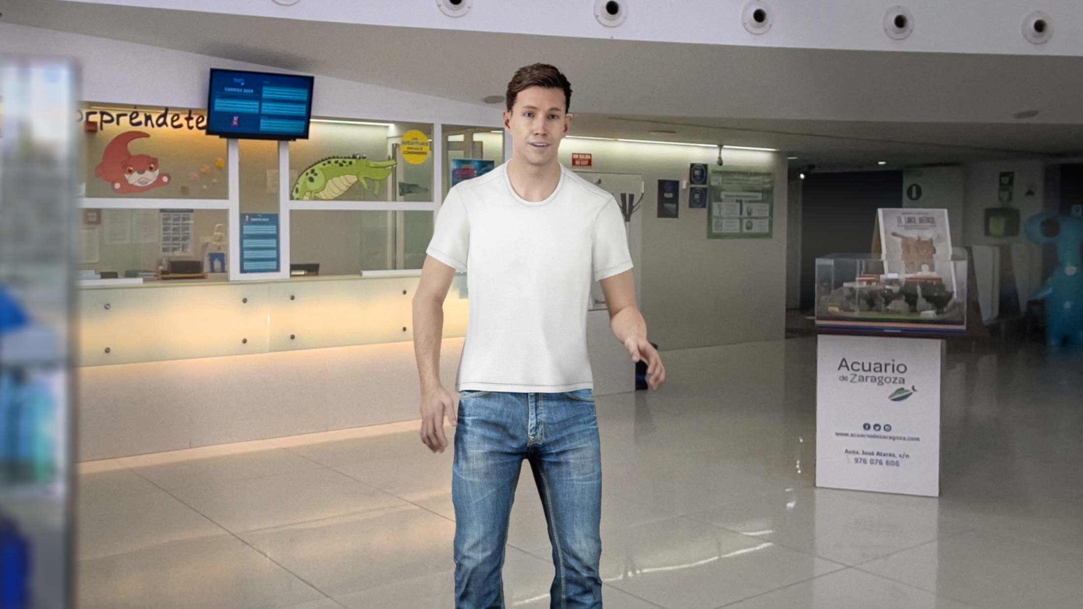 Avatar con Inteligencia Artificial generativa creado por Imascono