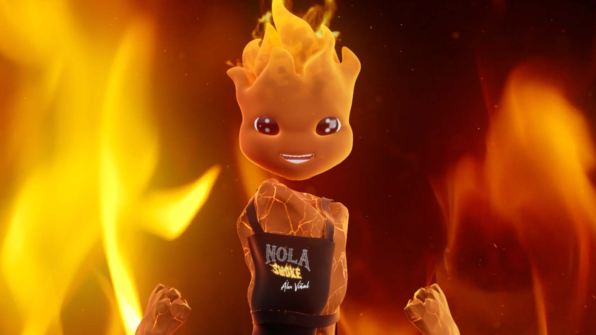 Avatar con Inteligencia Artificial generativa creado por Imascono para restaurante Nola Smoke