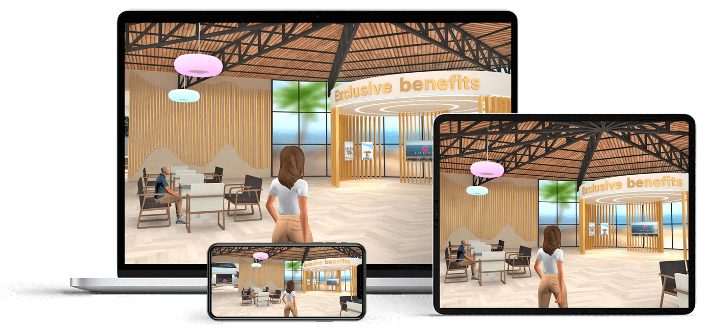 Metaverso con membresía digital Exclusiverse desarrollado por Imascono para Exclusive Traveler Club